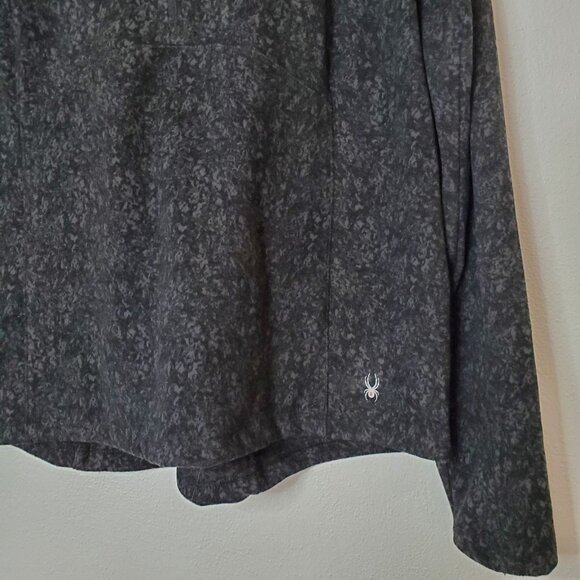 Women's Spyder Active Fleece Pullover 3/4 Zip Size XL Thumbholes Zipper Pocket - Picture 4 of 14